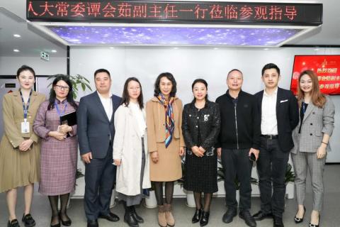 罗湖区人大常委副主任谭会茹一行莅临U8国际调研