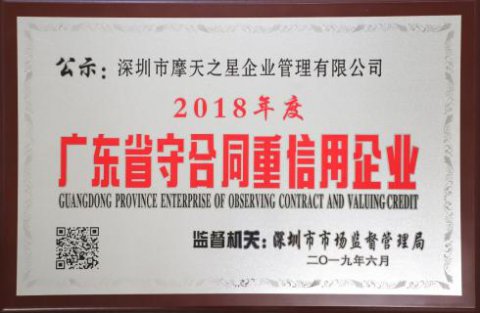 喜讯|U8国际荣获“广东省守合同重信用企业”殊荣